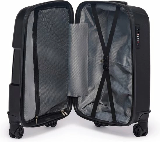 Top 10 π₯ ©TROLLEYZ - Venice No.10 - Trolley - 55cm Met TSA Slot - Dubbele Wielen - 360° Spinners - 100% Polypropyleen - π Handbagage Koffer In Piano Black π 4 Top 10 π₯ ©TROLLEYZ - Venice No.10 - Trolley - 55cm Met TSA Slot - Dubbele Wielen - 360° Spinners - 100% Polypropyleen - π Handbagage Koffer In Piano Black π - Afbeelding 4