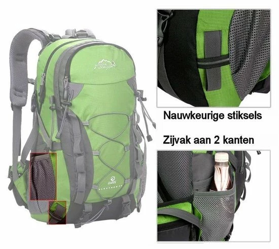 Nieuw π Merkloos π Backpack - Outdoor Local Lion - Rugzak - 40 Liter - Zwart βοΈ - Afbeelding 8