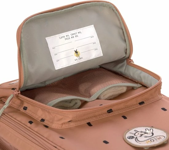 Beste Verkoop β¨ Lässig Reiskoffer Trolley Happy Prints - Caramel β€οΈ - Afbeelding 5