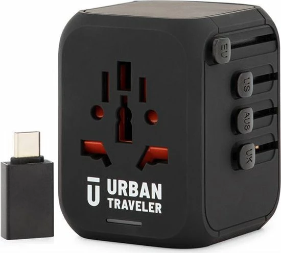 Beste deal β€οΈ Universele Wereldstekker - Reisstekker - URBAN TRAVELER - Inclusief Gratis USB Adapter - 170+ Landen - 4x USB - Zwart π 1 Beste deal β€οΈ Universele Wereldstekker - Reisstekker - URBAN TRAVELER - Inclusief Gratis USB Adapter - 170+ Landen - 4x USB - Zwart π