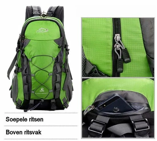 Nieuw π Merkloos π Backpack - Outdoor Local Lion - Rugzak - 40 Liter - Zwart βοΈ - Afbeelding 7