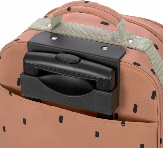 Beste Verkoop β¨ Lässig Reiskoffer Trolley Happy Prints - Caramel β€οΈ - Afbeelding 7