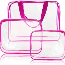 Top 10 ๐ IBright Doorzichtige Toilettas Set Van 3 – Transparante Travel Organizer 3 Delig - Roze ๐