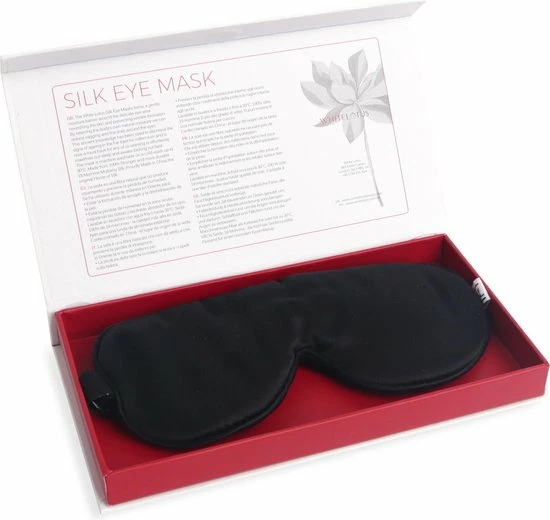 Beste Verkoop π White Lotus Anti Aging Holistisch Zijden Oogmasker – Van 19 Momme Moerbeien Zijde Voor Tijdens Het Slapen. Helpt Bij Dikke Ogen En Rimpels Onder De Ogen. Geheel Verduisterend Voor Een Goede Nachtrust. Verpakt In Luxe Geschenkdoos. Kleur: Zwart. β¨