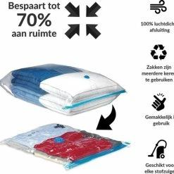 Beste Verkoop 🔔 Merkloos Vacuumzak 40 X 50 Cm - Vacuum Opbergzakken - Vacuumzakken 40 X 50 Cm - Vacuum Opbergzak - Vacuumzakken Dekbed 😍