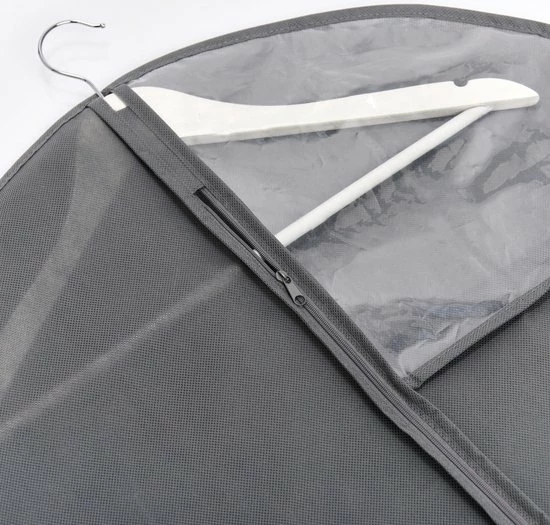 Beste recensies van βοΈ 1x Grijze Kledinghoezen 60 X 120 Cm Met Kijkvenster - Zeller - Kledingkastbenodigdheden - Kleding Opbergen - Colberts/jasjes/pakken Opbergen - Kledinghoezen Groot π - Afbeelding 2