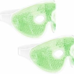 Gloednieuw ⌛ Navaris Set Van 2 Oogmaskers - Herbruikbare Gelmaskers Voor Koud Of Warm Gebruik - Verwarmend Of Verkoelend Voor De Ogen - Hot Cold Oogmasker In Groen ✨