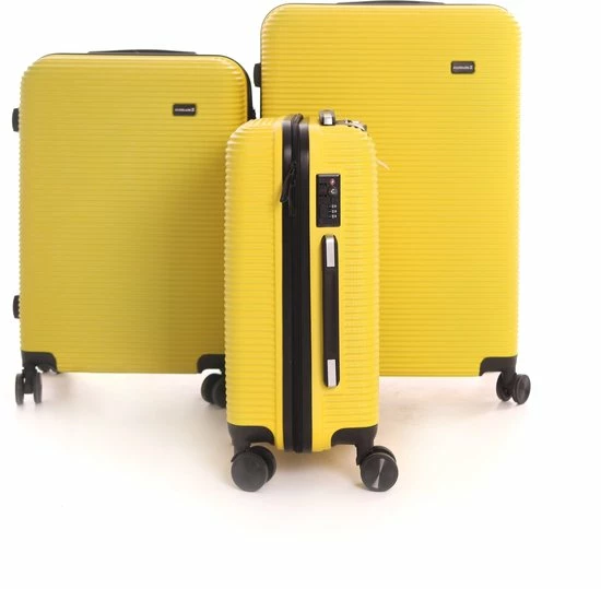 Beste Verkoop π― AttitudeZ Air-Z Reiskoffer Medium Geel 67cm - TSA-slot βοΈ - Afbeelding 7