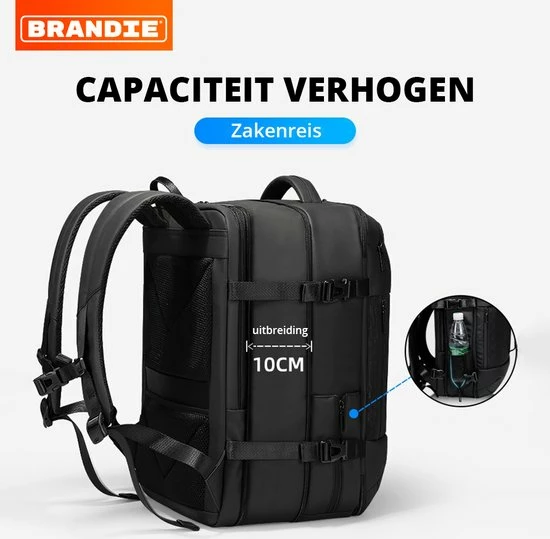 Begroting 🌟 Brandie® - Rugzak - Multifunctionele Crossbody Tassen - Borsttas Heren Korte Trip - Lichtgewicht - Wicht 0.37kg - Schouder Crossbody Rugzak - Size : 8*14*27cm - Materiaal Waterdicht Polyester - Heuptas - Draagtas - Zwart ⭐ - Afbeelding 11