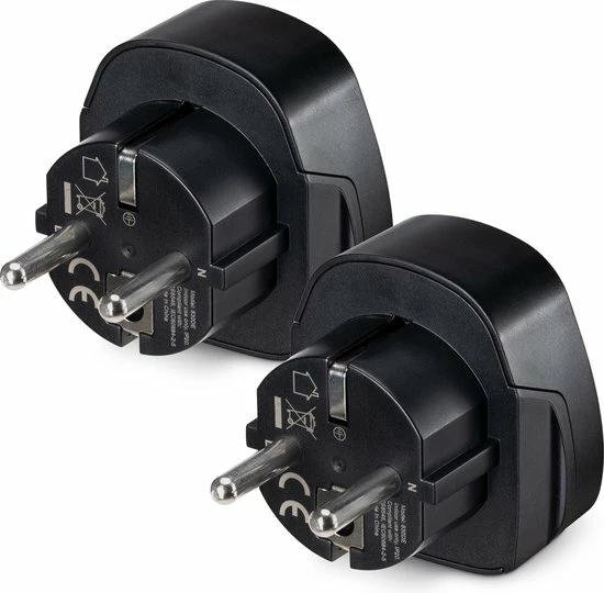 Goedkoop π Kwmobile Kwcommerce Reisstekker UK Naar EU – Geschikt Voor Stopcontacten Type C, E En F - Set Van 2 Stuks - Reisadapters - Zwart π 11 Goedkoop π Kwmobile Kwcommerce Reisstekker UK Naar EU – Geschikt Voor Stopcontacten Type C, E En F - Set Van 2 Stuks - Reisadapters - Zwart π - Afbeelding 11