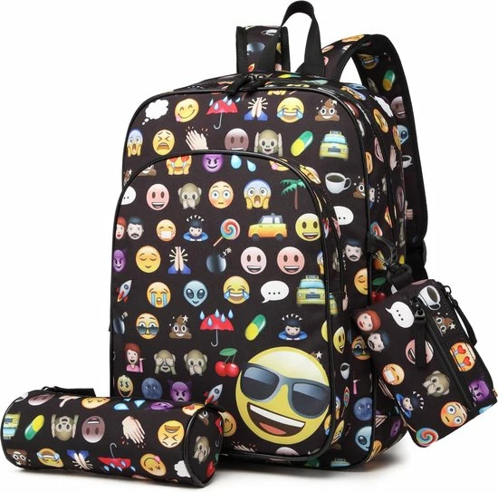 Hete verkoop π Miss Lulu Rugzak - Rugtas Met Portemonnee En Etui - Schooltas - Emoji - A4 Formaat - Lichtgewicht (E6629 BK) β 13 Hete verkoop π Miss Lulu Rugzak - Rugtas Met Portemonnee En Etui - Schooltas - Emoji - A4 Formaat - Lichtgewicht (E6629 BK) β - Afbeelding 13