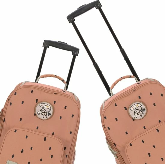 Beste Verkoop β¨ Lässig Reiskoffer Trolley Happy Prints - Caramel β€οΈ - Afbeelding 11