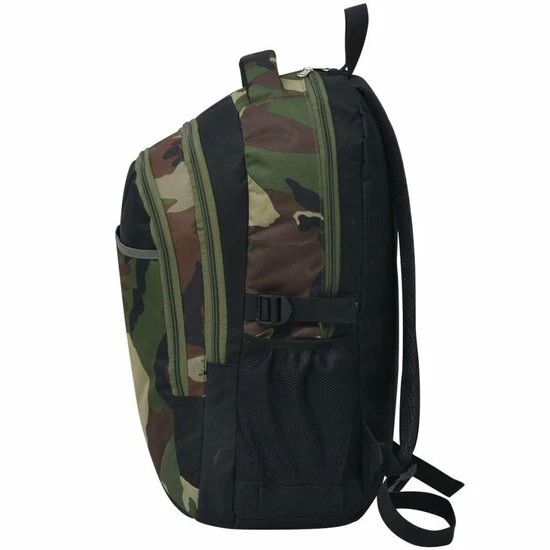 Goedkoop π₯° VidaXL Rugzak Voor School 40 L Zwart En Camouflage π - Afbeelding 5