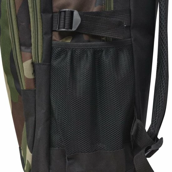 Goedkoop π₯° VidaXL Rugzak Voor School 40 L Zwart En Camouflage π - Afbeelding 8