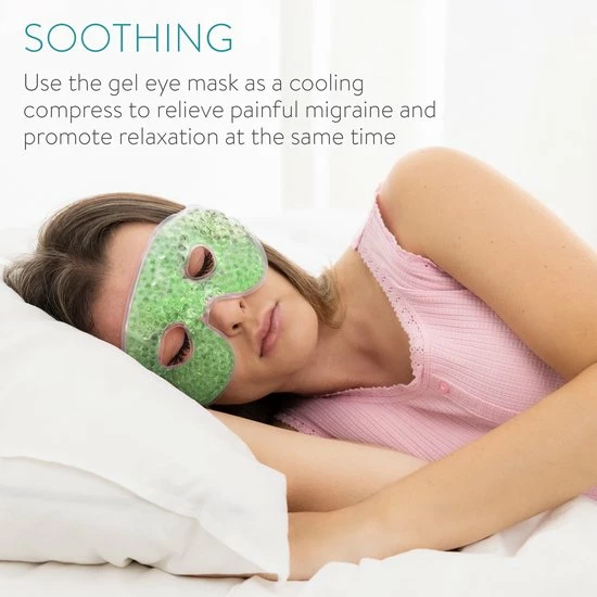 Gloednieuw β Navaris Set Van 2 Oogmaskers - Herbruikbare Gelmaskers Voor Koud Of Warm Gebruik - Verwarmend Of Verkoelend Voor De Ogen - Hot Cold Oogmasker In Groen β¨ - Afbeelding 2