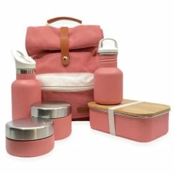 Kopen ⭐ Smikkels - Complete Startset Voor Opvang En Basisschool Roze - Rugzak - RVS Lunchbox, Broodtrommel - RVS Drinkfles - RVS Thermos Drinkfles - RVS Fruitbakjes - Kind - Peuter - Kleuter 😀