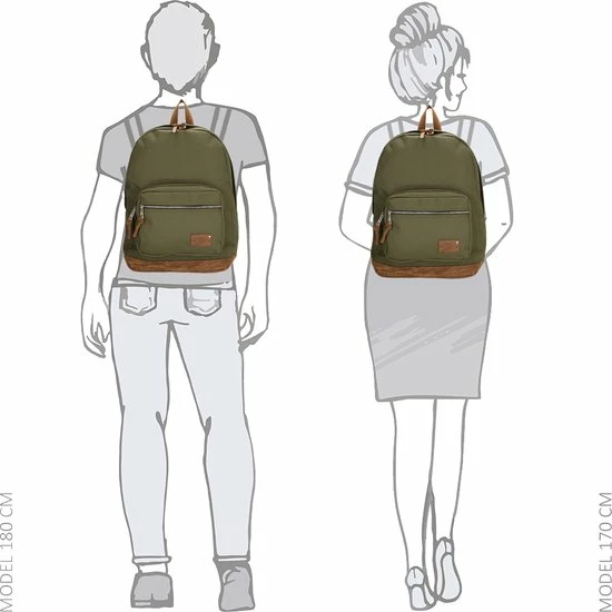 Beste deal π Enrico Benetti Santiago 46160 Laptoprugzak Met 15" Laptopvak - Olijfgroen β¨ - Afbeelding 9