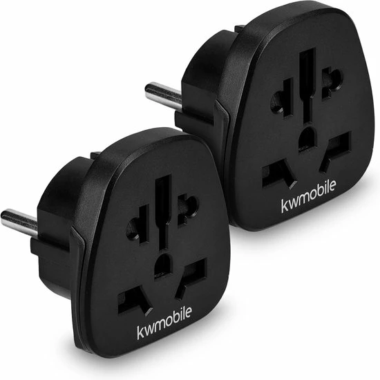 Goedkoop π Kwmobile Kwcommerce Reisstekker UK Naar EU – Geschikt Voor Stopcontacten Type C, E En F - Set Van 2 Stuks - Reisadapters - Zwart π 5 Goedkoop π Kwmobile Kwcommerce Reisstekker UK Naar EU – Geschikt Voor Stopcontacten Type C, E En F - Set Van 2 Stuks - Reisadapters - Zwart π - Afbeelding 5