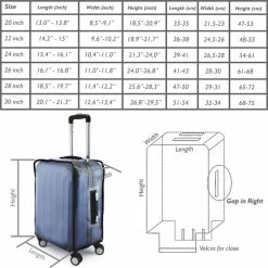 Beste deal 🎁 PrimeMatik - Waterdichte Kofferhoes En Bagagebeschermhoes 26" 44x30x60cm 👏 -Gabbag-winkel 550x550 471