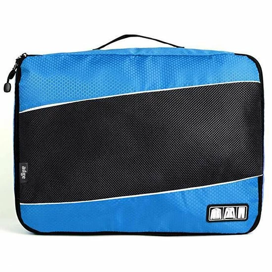 Aanbiedingen π Packing Cubes Set (3x) - Koffer Organiser Voor π Backpack & Koffer - Travel - Blauw - Adge π― - Afbeelding 2