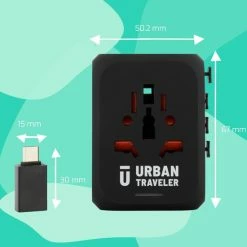 Beste deal β€οΈ Universele Wereldstekker - Reisstekker - URBAN TRAVELER - Inclusief Gratis USB Adapter - 170+ Landen - 4x USB - Zwart π 11 Beste deal β€οΈ Universele Wereldstekker - Reisstekker - URBAN TRAVELER - Inclusief Gratis USB Adapter - 170+ Landen - 4x USB - Zwart π -Gabbag-winkel 550x550 519