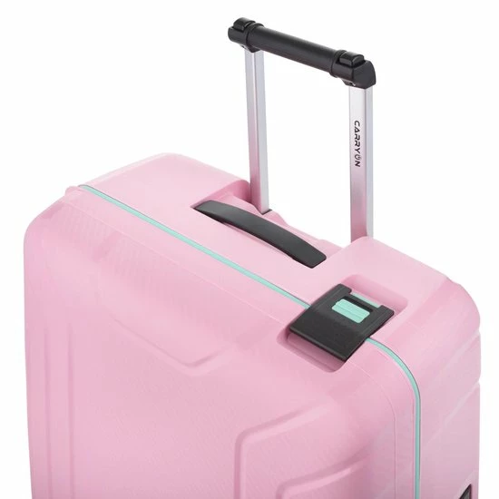Korting ๐ CarryOn Steward Kofferset - 2-delige TSA Trolleyset Met Kliksloten - Dubbele Wielen - Roze โค๏ธ - Afbeelding 2