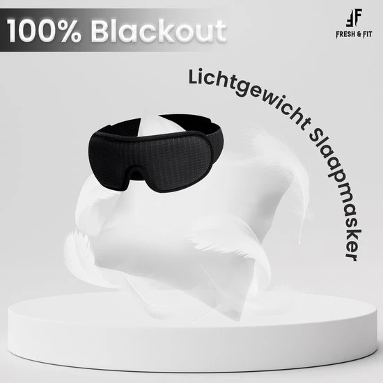 Hete verkoop π Fresh & Fit® Luxe Traagschuim Slaapmasker Vrouwen - Kinderen- Mannen - 100% Verduisterend Black Friday π - Afbeelding 6