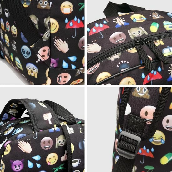 Hete verkoop π Miss Lulu Rugzak - Rugtas Met Portemonnee En Etui - Schooltas - Emoji - A4 Formaat - Lichtgewicht (E6629 BK) β 6 Hete verkoop π Miss Lulu Rugzak - Rugtas Met Portemonnee En Etui - Schooltas - Emoji - A4 Formaat - Lichtgewicht (E6629 BK) β - Afbeelding 6