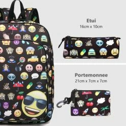 Hete verkoop π Miss Lulu Rugzak - Rugtas Met Portemonnee En Etui - Schooltas - Emoji - A4 Formaat - Lichtgewicht (E6629 BK) β 20 Hete verkoop π Miss Lulu Rugzak - Rugtas Met Portemonnee En Etui - Schooltas - Emoji - A4 Formaat - Lichtgewicht (E6629 BK) β -Gabbag-winkel 550x550 766
