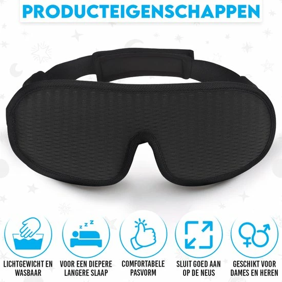 Begroting β€οΈ Go Quality Slaapmasker - Oogmasker - Slaapmasker Kinderen - Oogmakser Wallen - Eye Mask - 100% Verduisterend - Ademend Materiaal - One Size - Inclusief Gratis E-boek Met Slaaptips π 7 Begroting β€οΈ Go Quality Slaapmasker - Oogmasker - Slaapmasker Kinderen - Oogmakser Wallen - Eye Mask - 100% Verduisterend - Ademend Materiaal - One Size - Inclusief Gratis E-boek Met Slaaptips π - Afbeelding 7