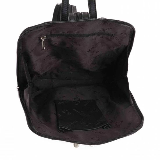 Nieuw π€© Bear Design Barbel Leren Rugzak - Zwart π - Afbeelding 4