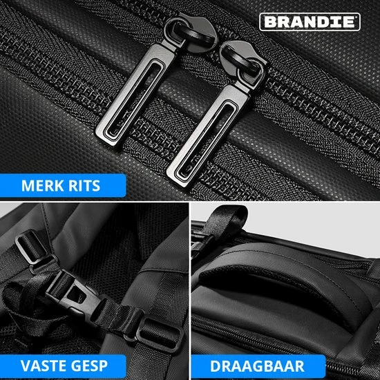Beste Verkoop 👏 Brandie® - Rugzak - Laptop Rugzak Tot 15.6 Inch Voor Unisex - Schooltas - Waterdicht - Capaciteit35L - USB Poort - Schokbestendig - Schoudertas Voor Reizen En Zakelijk Werk - Gewich 1.57kg - Maat 18*45*32cm - Zwart ✔️ 6 Beste Verkoop 👏 Brandie® - Rugzak - Laptop Rugzak Tot 15.6 Inch Voor Unisex - Schooltas - Waterdicht - Capaciteit35L - USB Poort - Schokbestendig - Schoudertas Voor Reizen En Zakelijk Werk - Gewich 1.57kg - Maat 18*45*32cm - Zwart ✔️ - Afbeelding 6