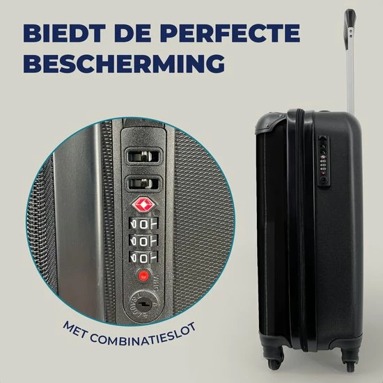 Nieuw ✔️ MuchoWow® Koffer - Quotes - Do Epic Shit - Oranje - Zwart - Past Binnen 55x40x20 Cm En 55x35x25 Cm - 👜 Handbagage - Trolley - Fotokoffer - Cabin Size - Print ⭐ - Afbeelding 3