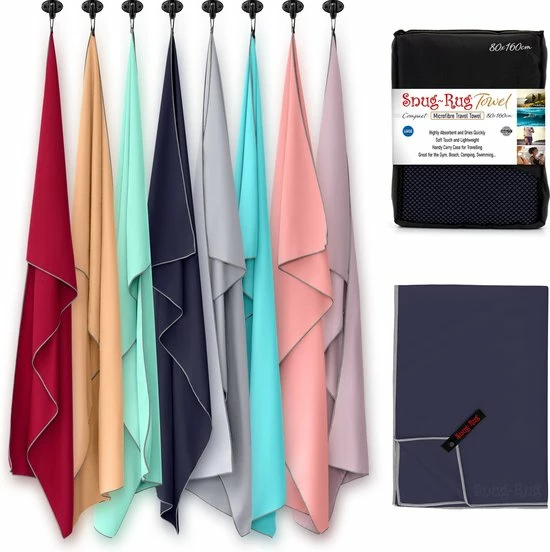 Uitgang π Snug Rug - Handdoeken - Microvezel Handdoek - Badhanddoeken - Badlaken - Reishanddoek - Badhanddoek - Badlakens - 80 X 160 Cm - Blauw β€οΈ - Afbeelding 6