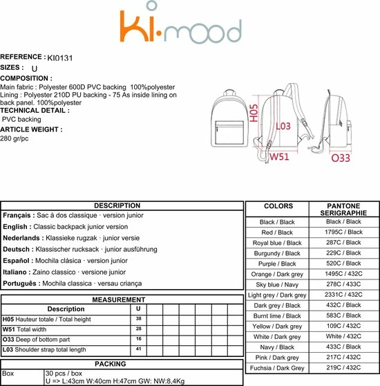 Kopen π Ki-Mood Schooltas Met Naam Roze| Geborduurd | 16 Verschillende Kleuren | Gepersonaliseerd π 4 Kopen π Ki-Mood Schooltas Met Naam Roze| Geborduurd | 16 Verschillende Kleuren | Gepersonaliseerd π - Afbeelding 4