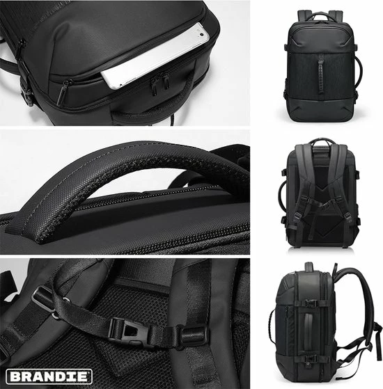 Begroting 🌟 Brandie® - Rugzak - Multifunctionele Crossbody Tassen - Borsttas Heren Korte Trip - Lichtgewicht - Wicht 0.37kg - Schouder Crossbody Rugzak - Size : 8*14*27cm - Materiaal Waterdicht Polyester - Heuptas - Draagtas - Zwart ⭐ - Afbeelding 5