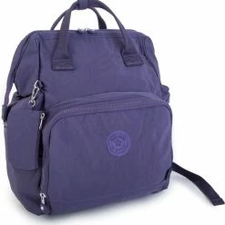 Beste Verkoop 🌟 Merkloos Nas Bag-Rugzak Donkerpaars Waterdicht (WATERDICHT) Schadelijk, Vrij Van Chemicaliën, Gekreukt Materiaal ⭐