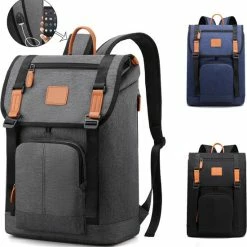 Gloednieuw 🧨 Merkloos Rugzak - 15.6 Inch Laptoptas - Rugzakken - Kerstmis - Kerstfeest - 🎄 Christmas Gift - Waterdichte - Met Laptopvak - Heren - Dames - Jongens - Meisjes - Grijs 🔥