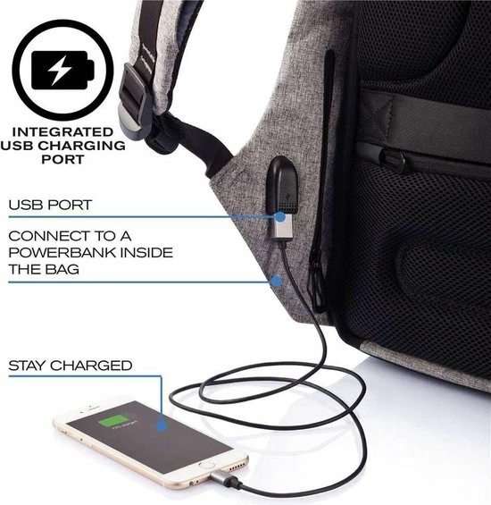 Beste Pirce β XD Design Bobby - Anti-Diefstal Rugzak 13 Liter - Rood π - Afbeelding 8