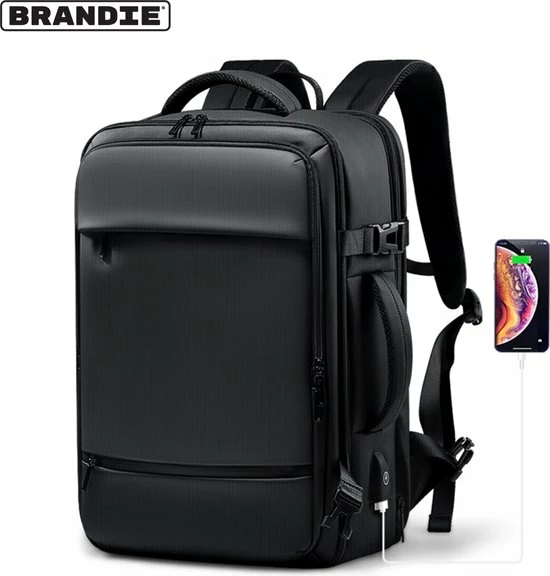 Beste Verkoop 👏 Brandie® - Rugzak - Laptop Rugzak Tot 15.6 Inch Voor Unisex - Schooltas - Waterdicht - Capaciteit35L - USB Poort - Schokbestendig - Schoudertas Voor Reizen En Zakelijk Werk - Gewich 1.57kg - Maat 18*45*32cm - Zwart ✔️ 1 Beste Verkoop 👏 Brandie® - Rugzak - Laptop Rugzak Tot 15.6 Inch Voor Unisex - Schooltas - Waterdicht - Capaciteit35L - USB Poort - Schokbestendig - Schoudertas Voor Reizen En Zakelijk Werk - Gewich 1.57kg - Maat 18*45*32cm - Zwart ✔️