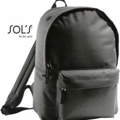 Kopen 🤩 Go Mama Rugtas Black - Rugzak - 16 Liter - 🎒 Backpack - Voorzak Met Ritssluiting - Verstelbaar En Versterkte Schouderriemen 👍