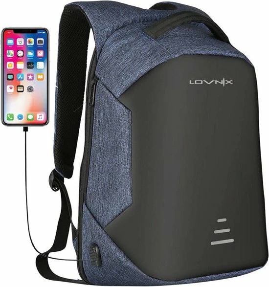 Goedkoop π― Lovnix - Anti Diefstal Rugzak - Inclusief Usb Oplaadstation En 3.5mm Audio Jack - 15 Inch Laptopvak - Blauw βοΈ 1 Goedkoop π― Lovnix - Anti Diefstal Rugzak - Inclusief Usb Oplaadstation En 3.5mm Audio Jack - 15 Inch Laptopvak - Blauw βοΈ