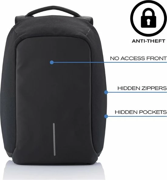 Beste Pirce β XD Design Bobby - Anti-Diefstal Rugzak 13 Liter - Rood π - Afbeelding 20