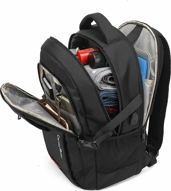 Beste Pirce β Wigsroyale Carney Road - Laptop Rugzak - Met USB Oplaadpoort - Waterafstotend - 48L - USB Oplaadport π - Afbeelding 2