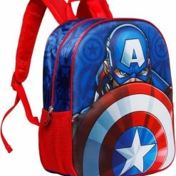 Goedkoopste 🔔 The Avengers - Rugzak - 3D - Captain America - 31cm ⭐