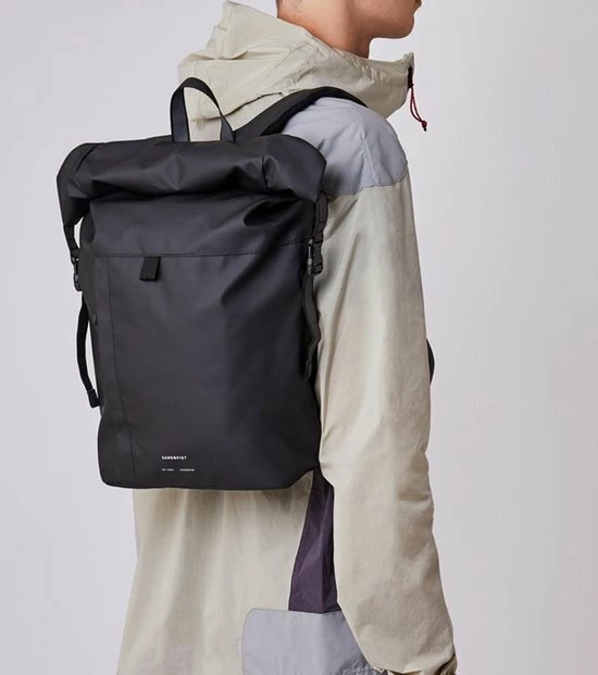 Beste Pirce β¨ Sandqvist Konrad Black Rugzak SQA1605 Duurzaam Zwart 13 Inch π - Afbeelding 2