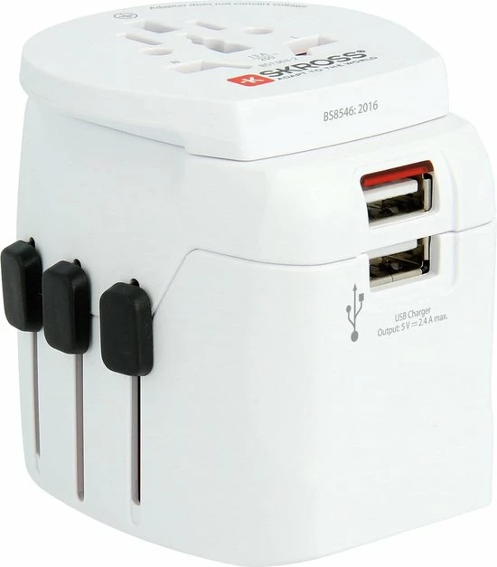 Aanbiedingen 𧨠Skross - Reisstekker/Wereldstekker Pro Light Met 2 USB-poorten - Zwitserse Kwaliteit - Input Voltage 100V - 250V π - Afbeelding 9