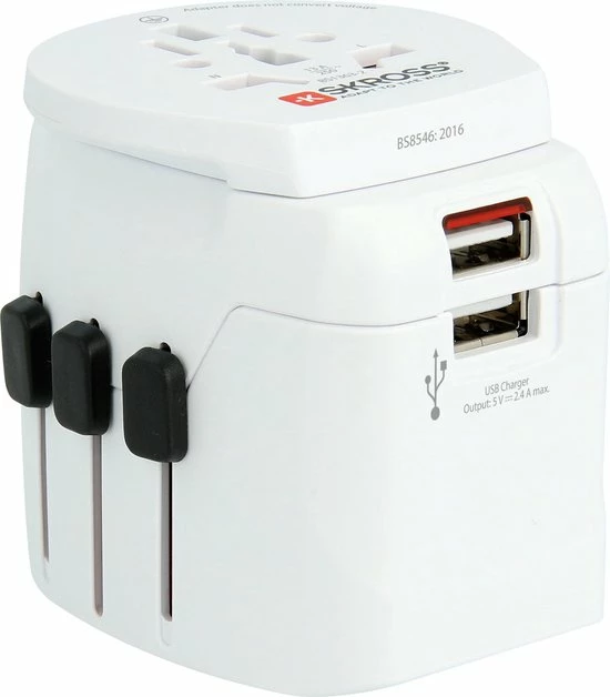 Aanbiedingen 𧨠Skross - Reisstekker/Wereldstekker Pro Light Met 2 USB-poorten - Zwitserse Kwaliteit - Input Voltage 100V - 250V π - Afbeelding 11