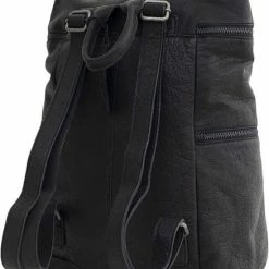 Beste deal 🧨 Bag2Bag Lederen Rugzak Toronto Zwart 🌟