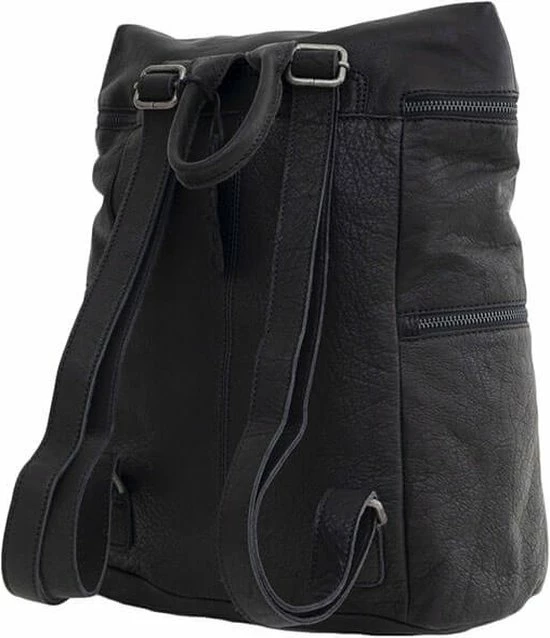 Beste deal 𧨠Bag2Bag Lederen Rugzak Toronto Zwart π